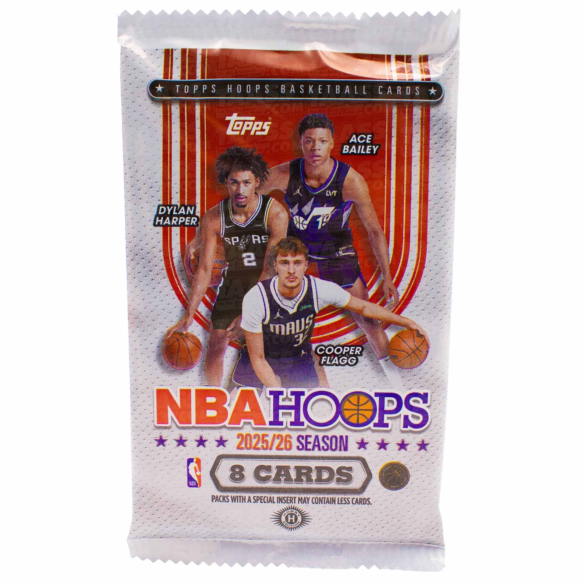 2025/26 Topps NBA Hoops Basketball Hobby Pack