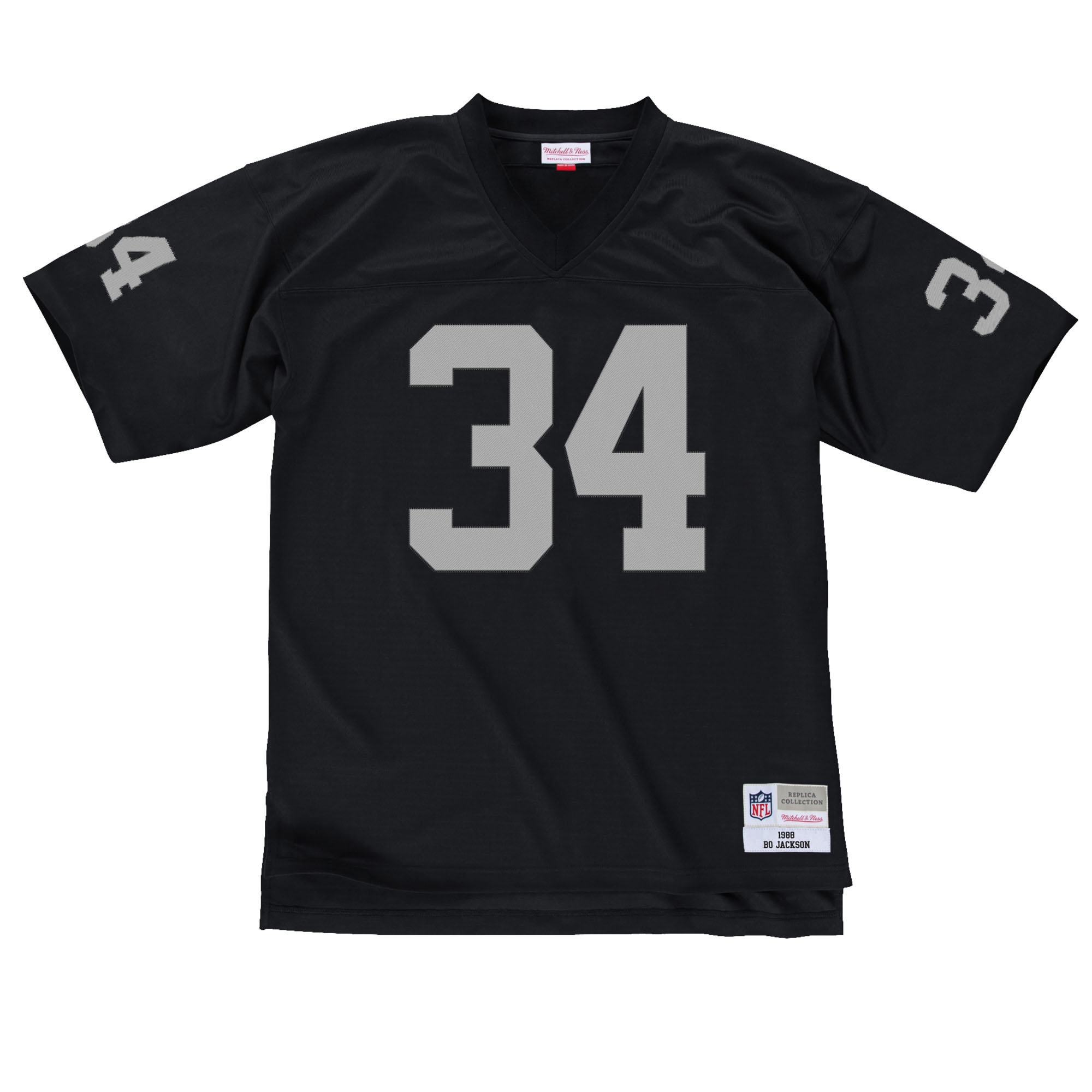 Bo Jackson #34 Los Angeles Raiders Mitchell & Ness Throwback NFL Trikot Schwarz