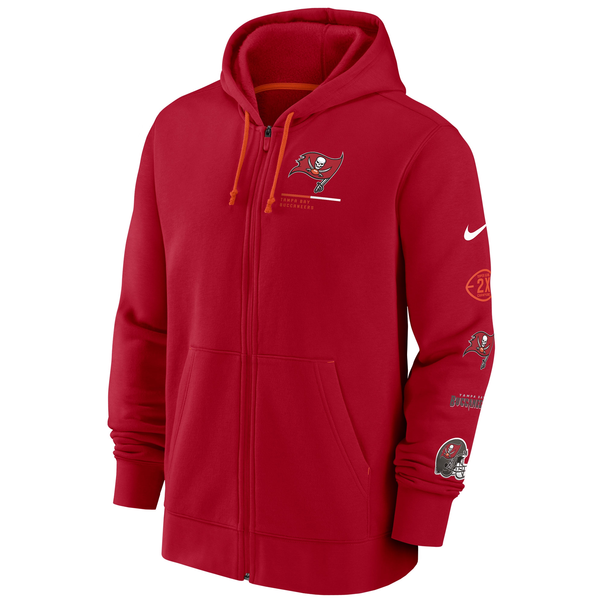 Tampa Bay Buccaneers Nike Legacy NFL Hoodie Zipper Rot