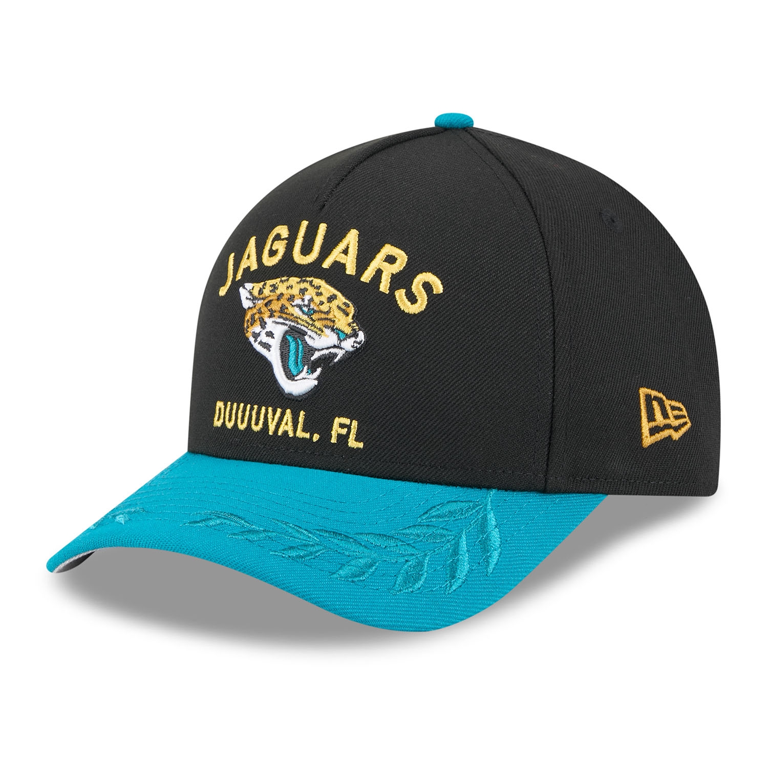 Jacksonville Jaguars 2025 NFL Draft 9FORTY M-Crown A-Frame Snapback Cap Schwarz