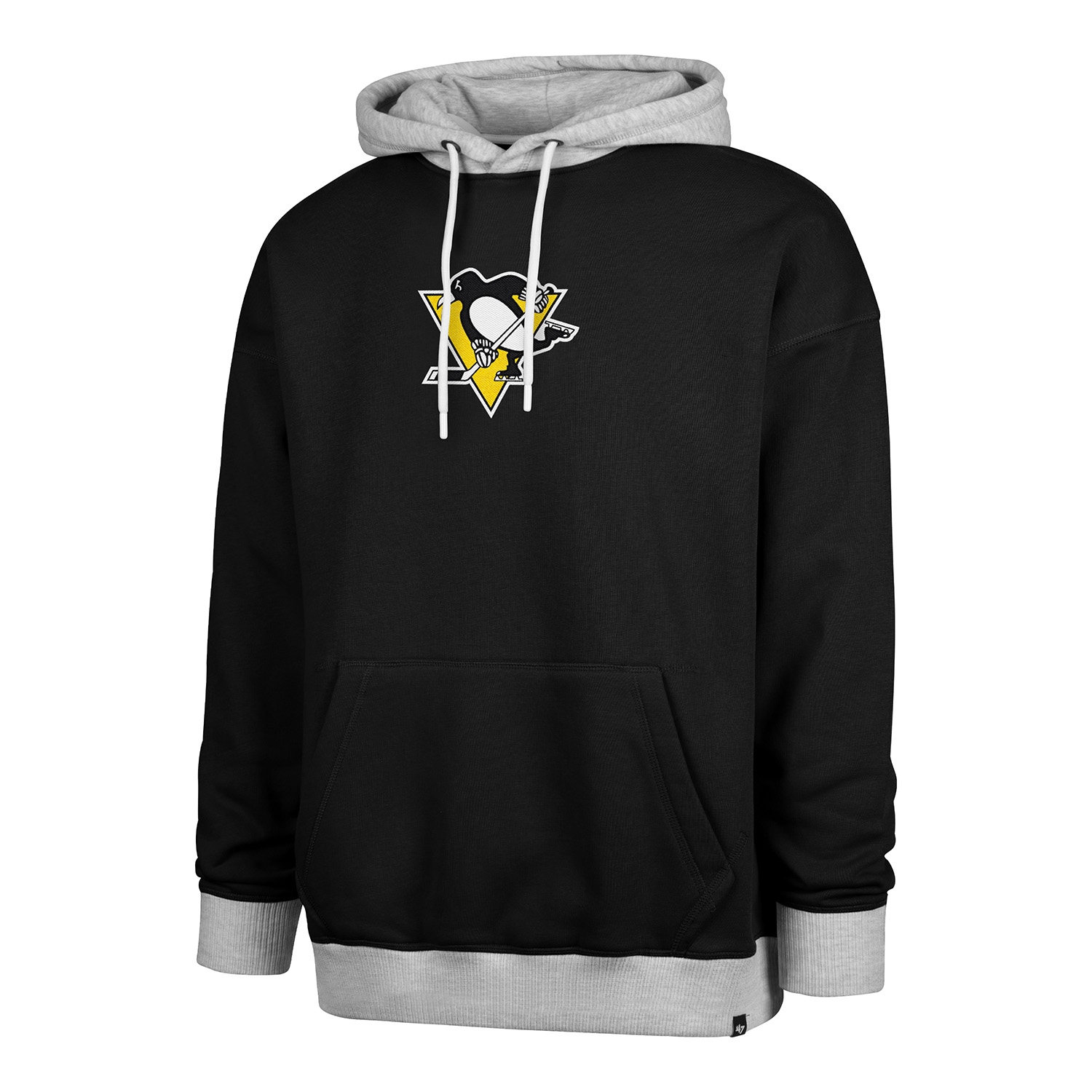 Pittsburgh Penguins Patch '47 Drop Shoulder NHL Hoodie Schwarz
