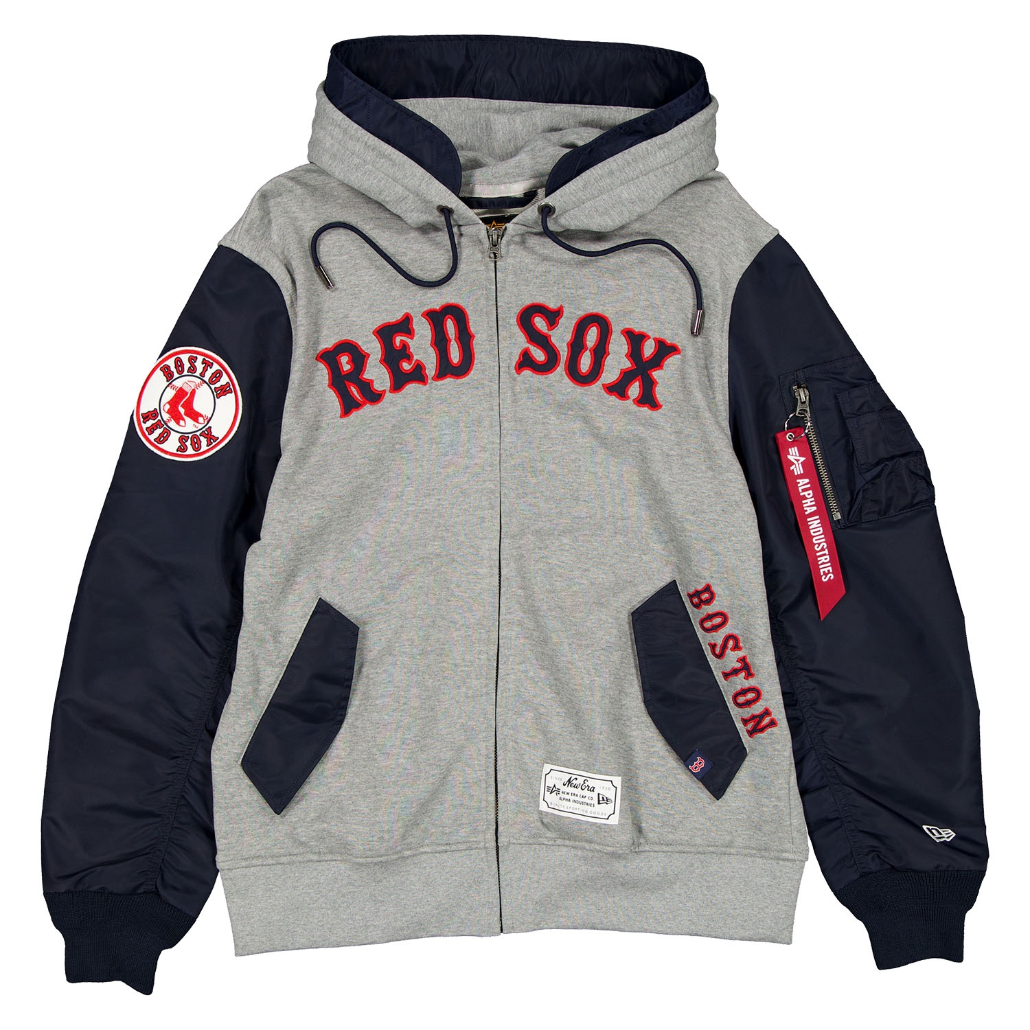 Boston Red Sox Alpha Industries MA-1 MLB Full-Zip Fleece Jacket