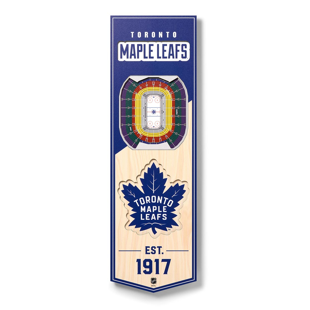 Toronto Maple Leafs 3D Stadium NHL Banner Bild