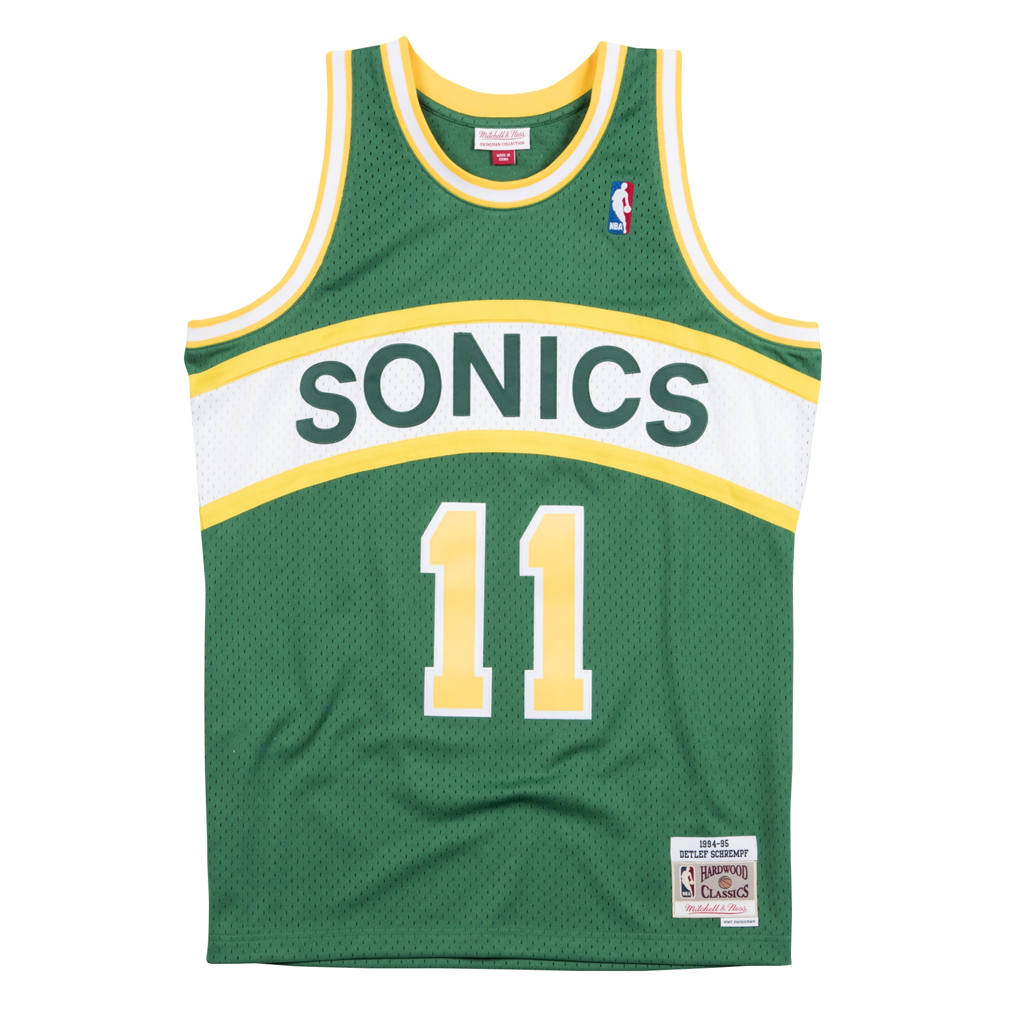 Detlef Schrempf #11 Seattle SuperSonics 1994-95 Swingman NBA Trikot