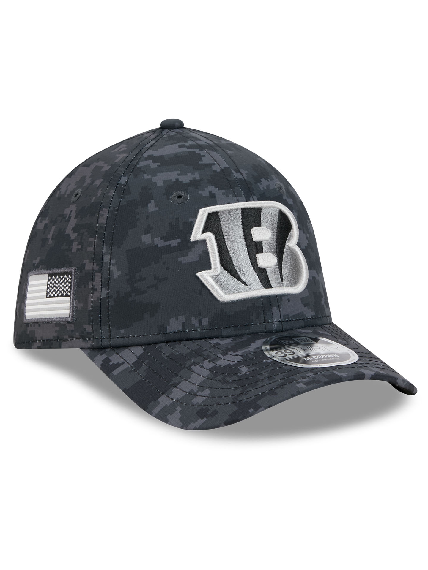 Cincinnati Bengals 2026 NFL Salute to Service 39THIRTY M-Crown Flex Cap Black
