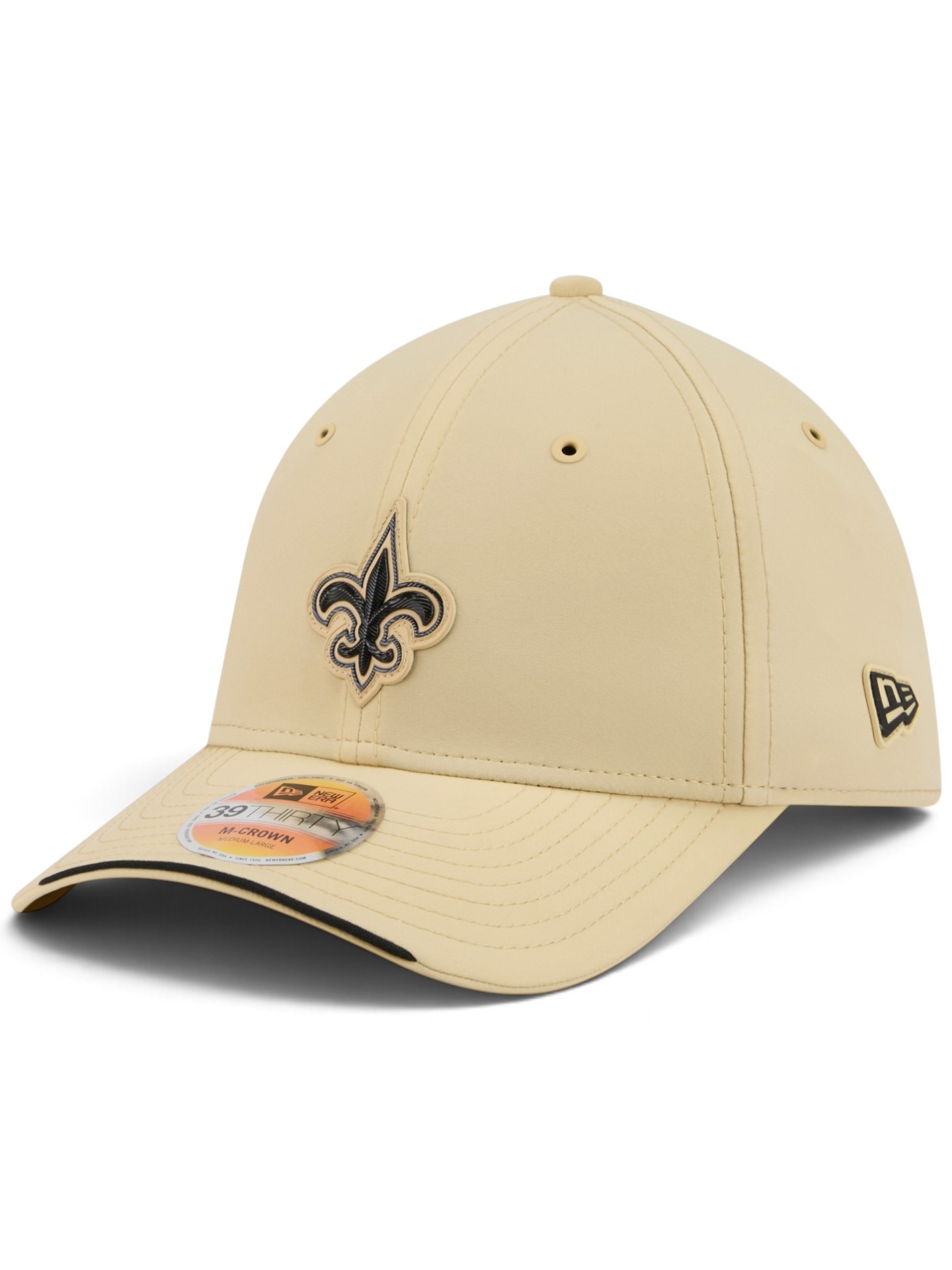 New Orleans Saints 2026 NFL Sideline 39THIRTY M-Crown Flex Cap Gold
