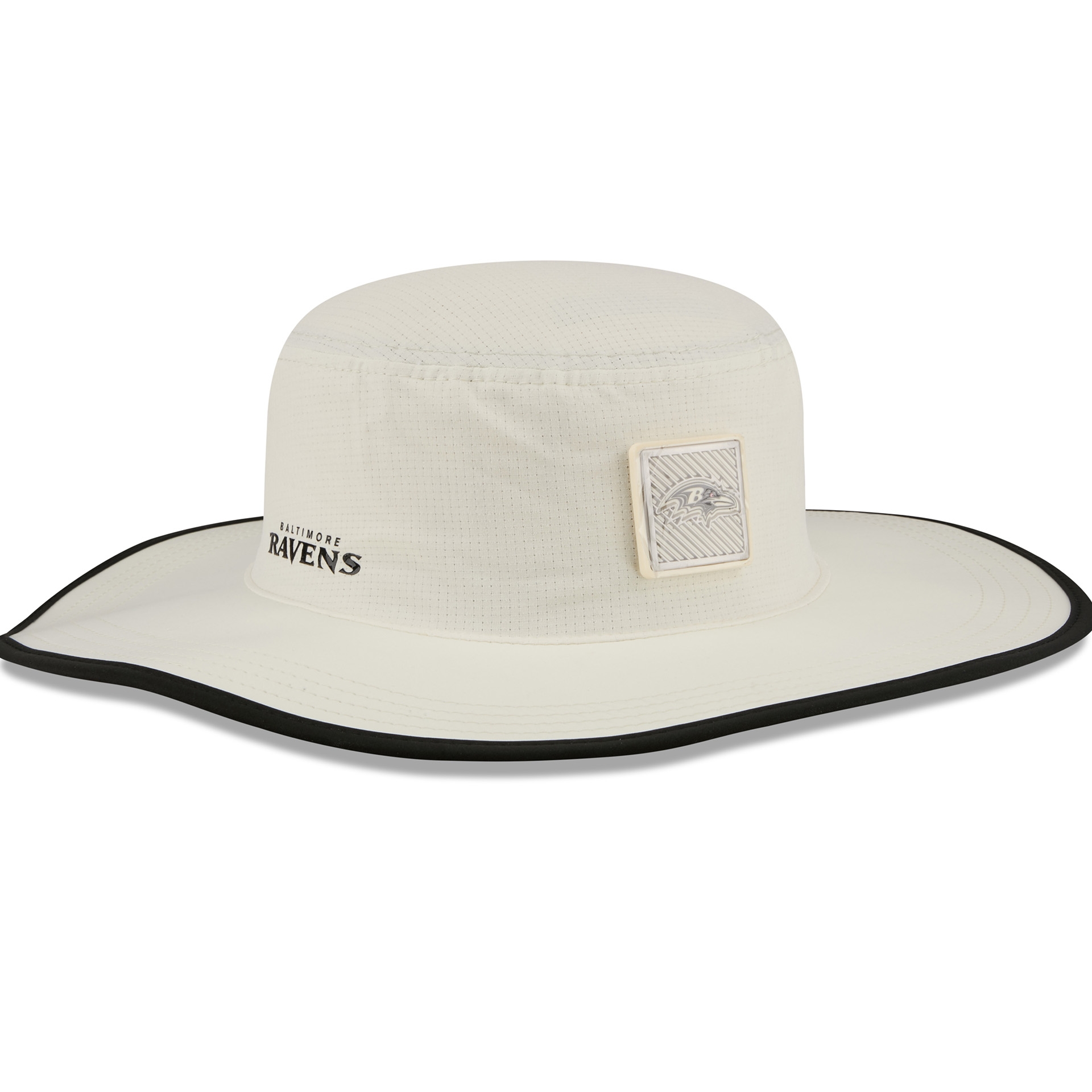 Baltimore Ravens 2026 NFL Training Camp Panama Flex Bucket Hat Cream/Black