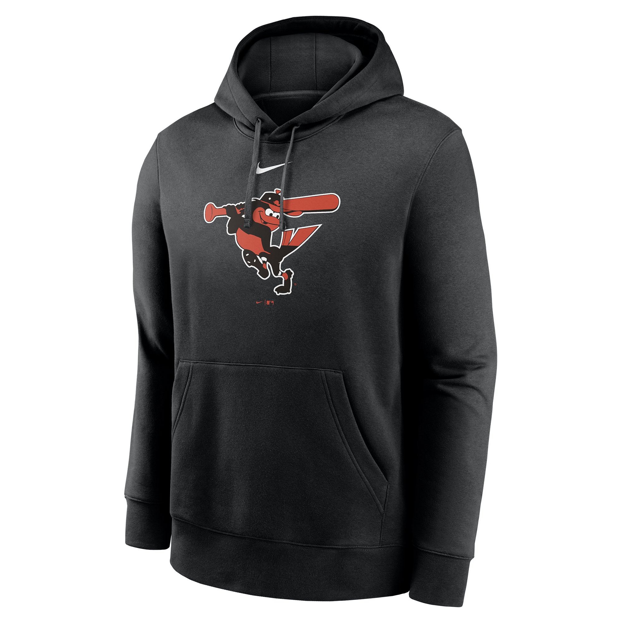Baltimore Orioles Alternate Logo Nike Club Fleece MLB Hoodie Schwarz