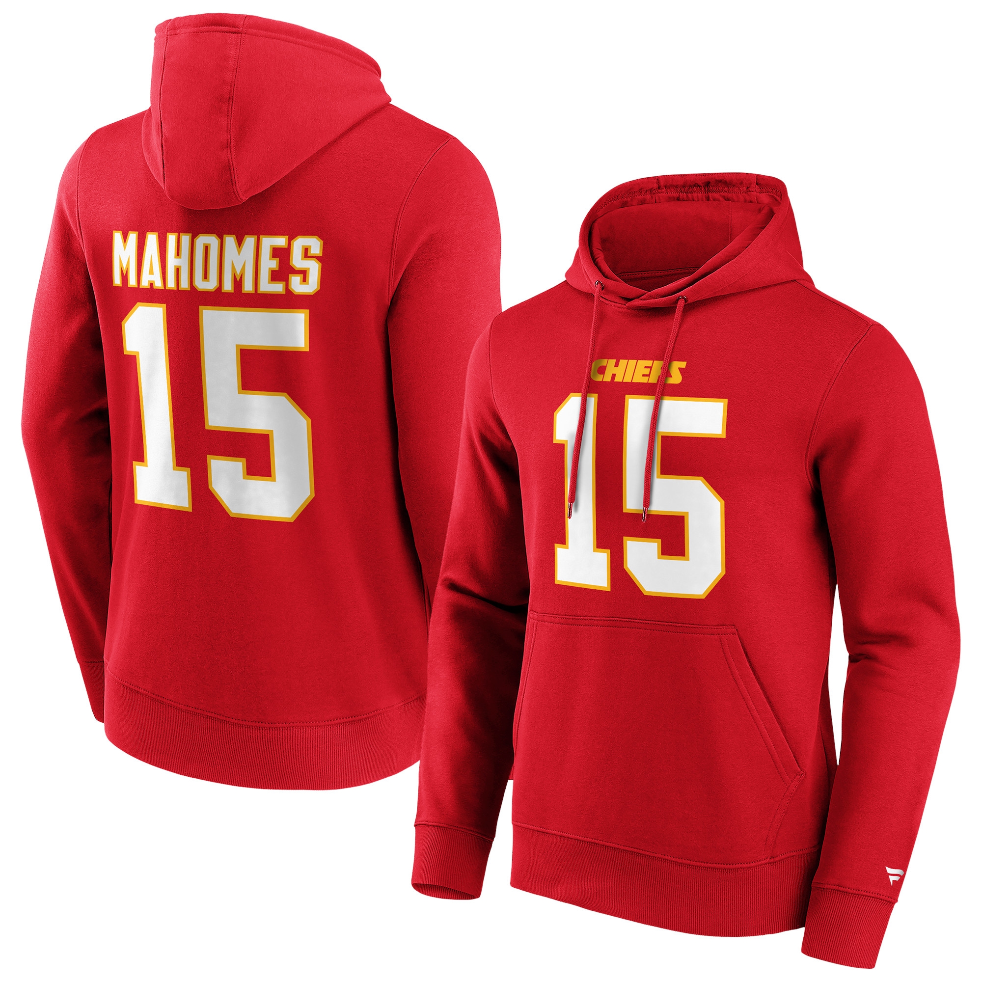 Patrick Mahomes #15 Kansas City Chiefs Player NFL Hoodie Rot