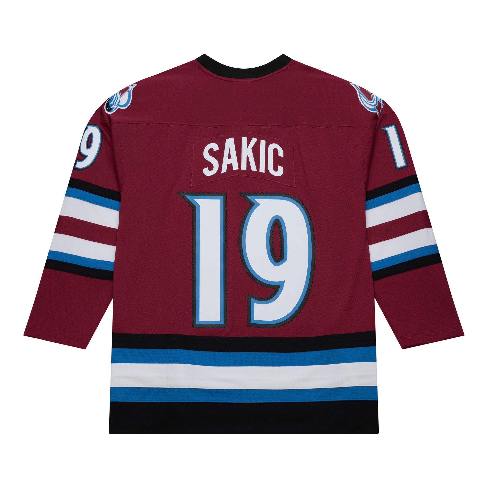 Joe Sakic #19 Colorado Avalanche 2001-02 Mitchell & Ness NHL Trikot Maroon