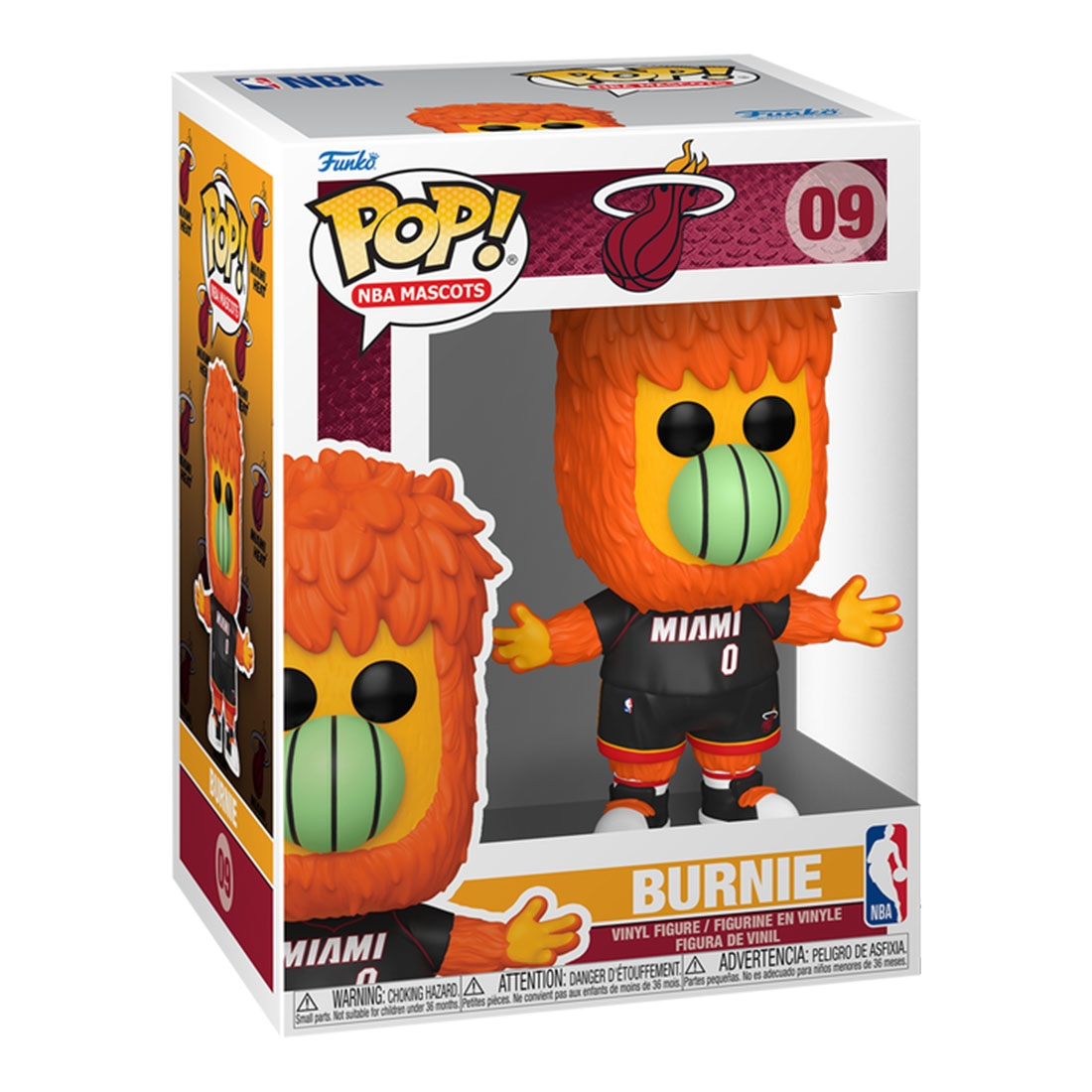 Funko POP! #09 Miami Heat Mascot Burnie Vinyl NBA Figur