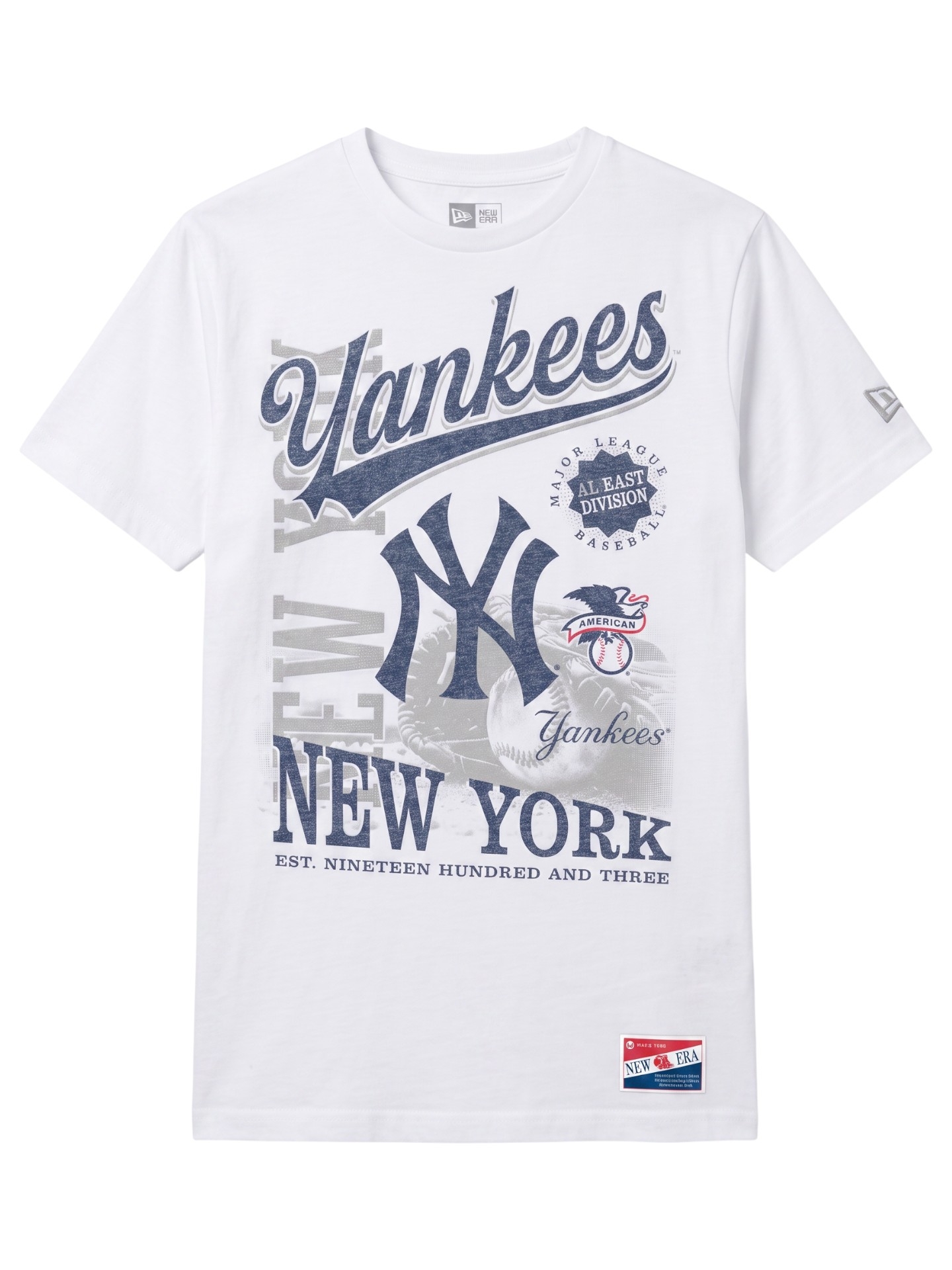 New York Yankees Division Oversized MLB T-Shirt Weiß