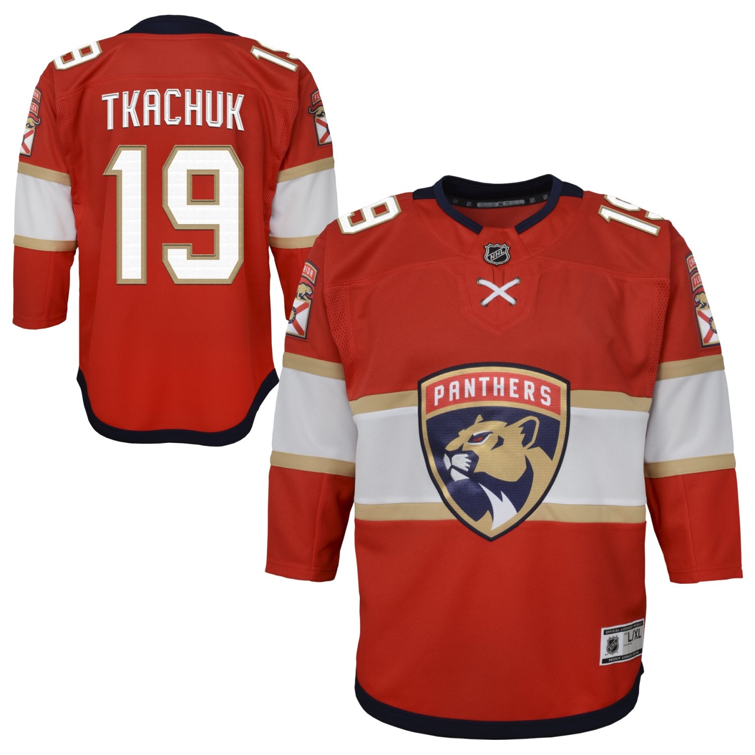 Matthew Tkachuk #19 Florida Panthers Premier NHL Trikot Rot (YOUTH)