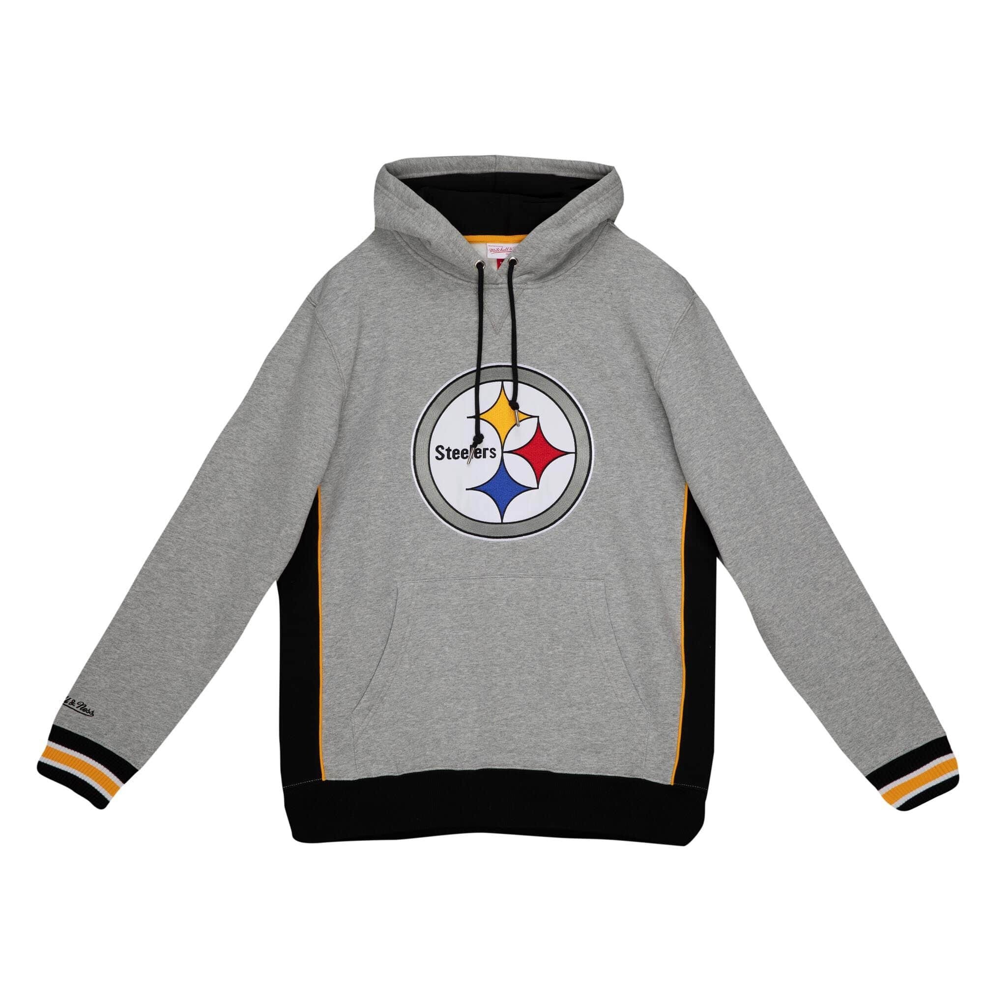 Pittsburgh Steelers Pinnacle Mitchell & Ness NFL Heavyweight Fleece Hoodie