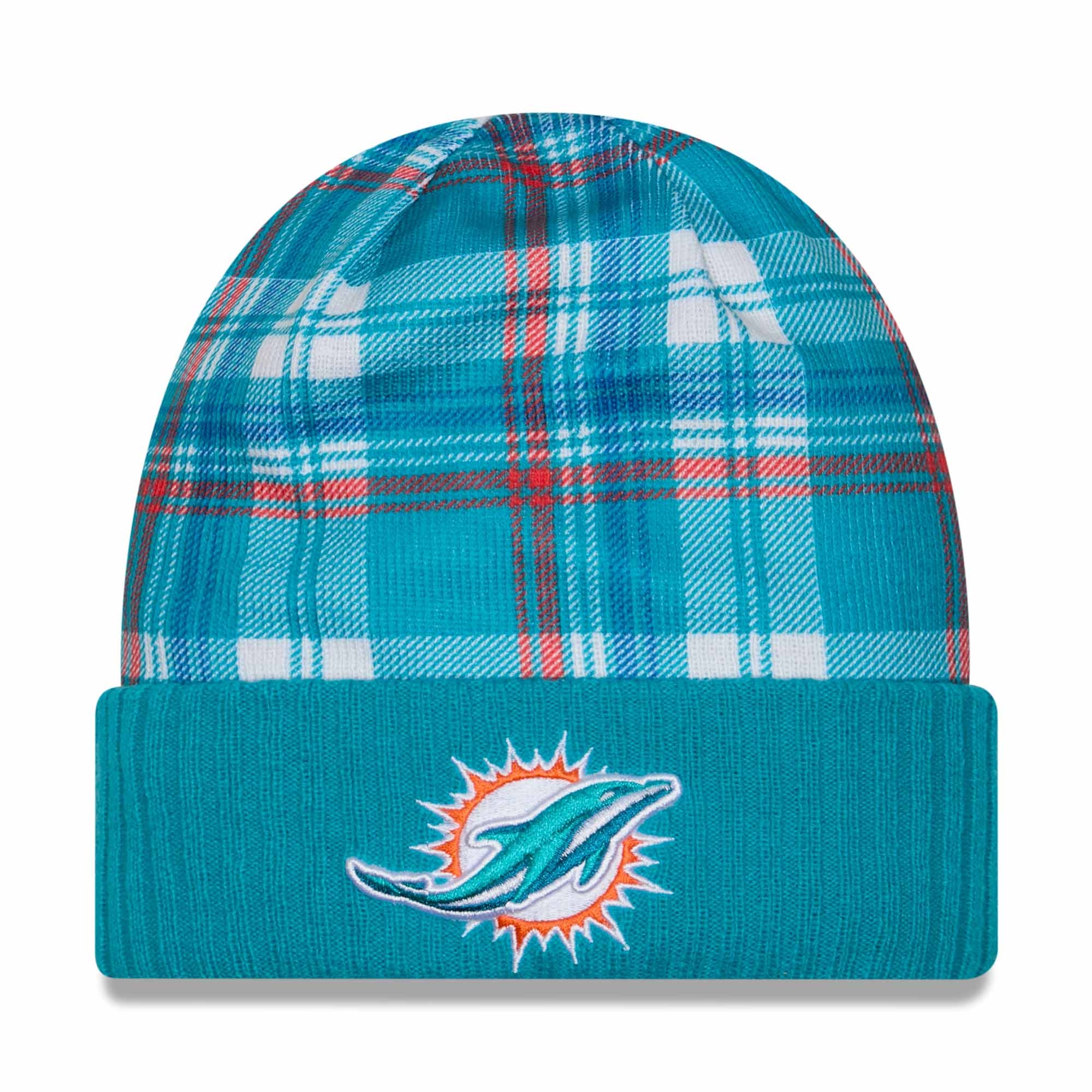 Miami Dolphins 2024 NFL Sideline Statement New Era Beanie Wintermütze Aqua