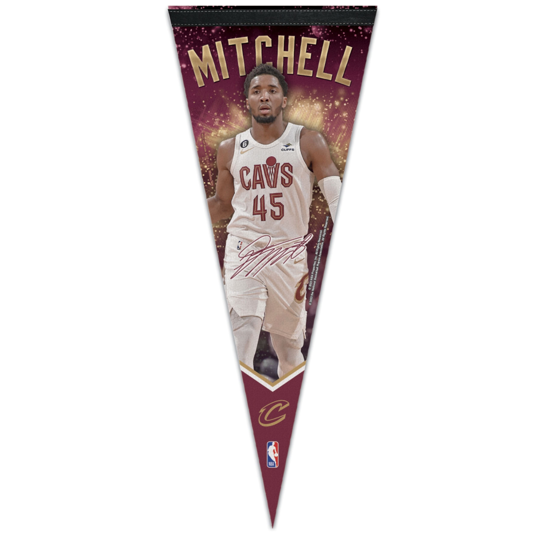 Donovan Mitchell Cleveland Cavaliers WinCraft Premium NBA Wimpel