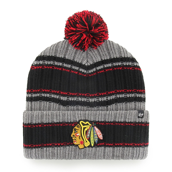 Chicago Blackhawks Cuff Pom '47 Rexford NHL Wintermütze