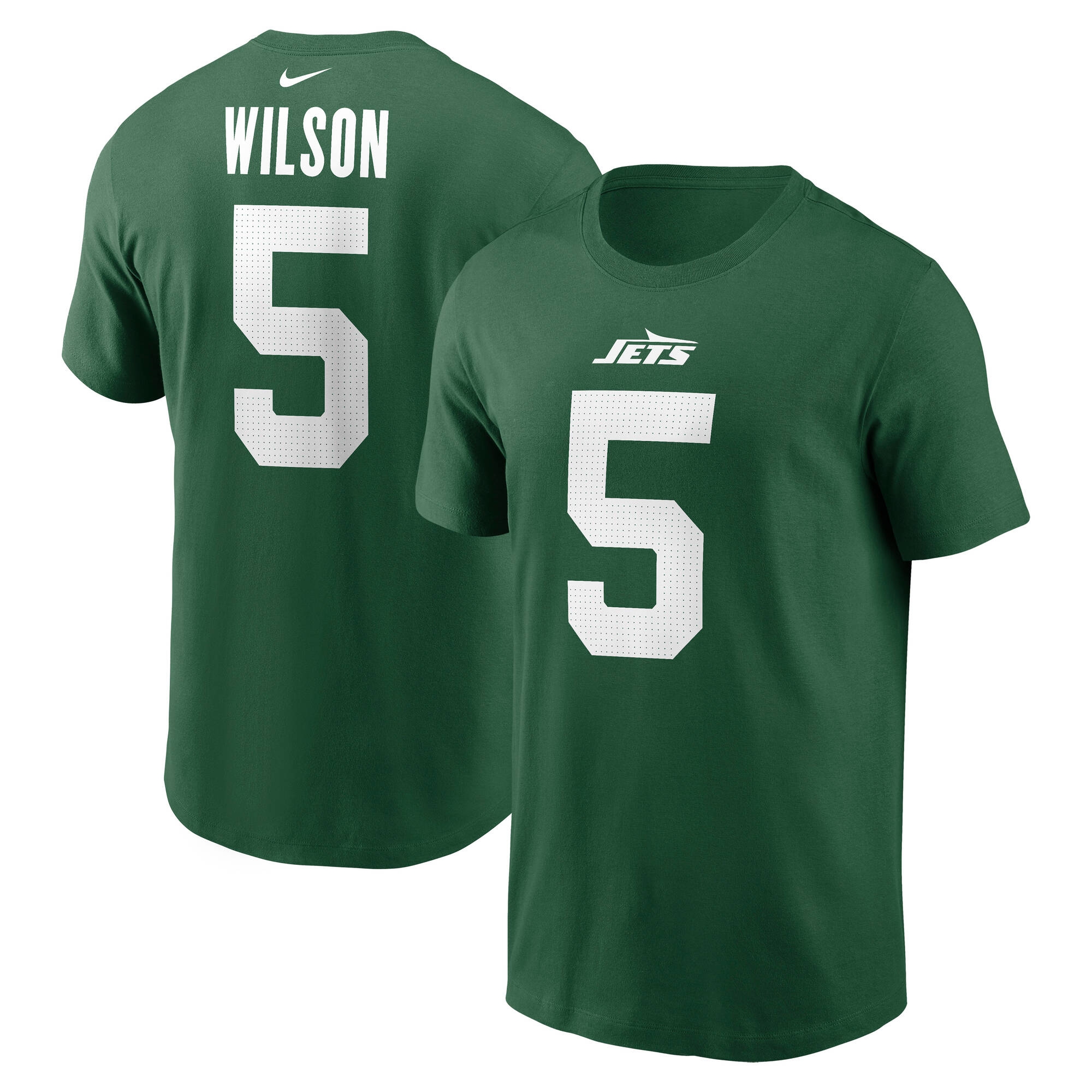 Garrett Wilson #5 New York Jets Nike Player NFL T-Shirt Grün