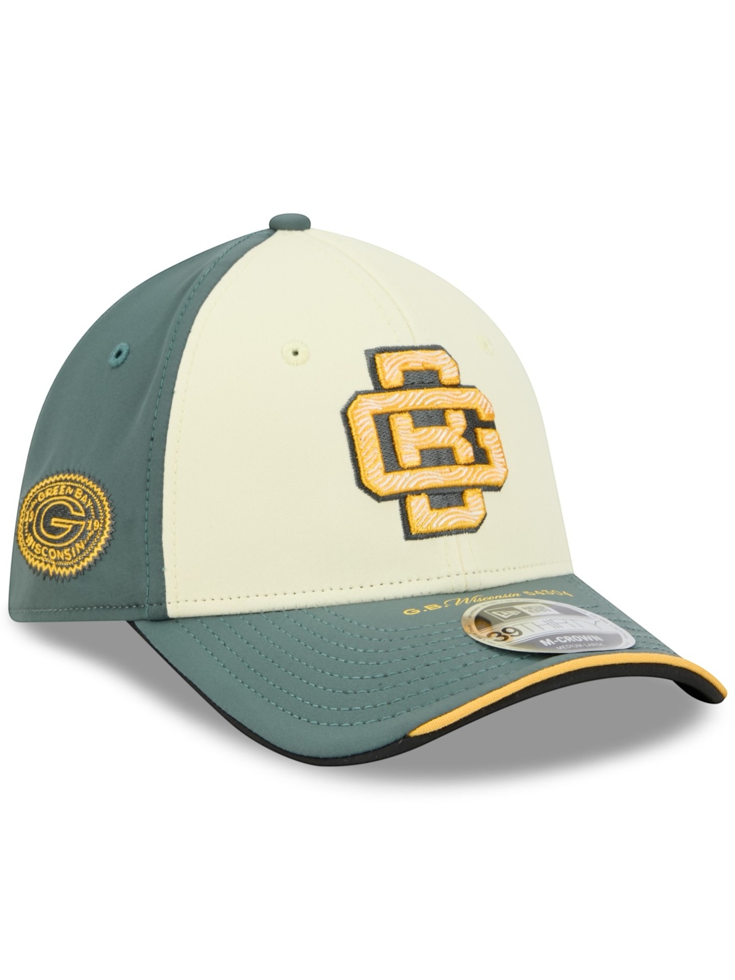 Green Bay Packers 2026 NFL Rivalries Sideline 39THIRTY M-Crown Flex Cap Grün