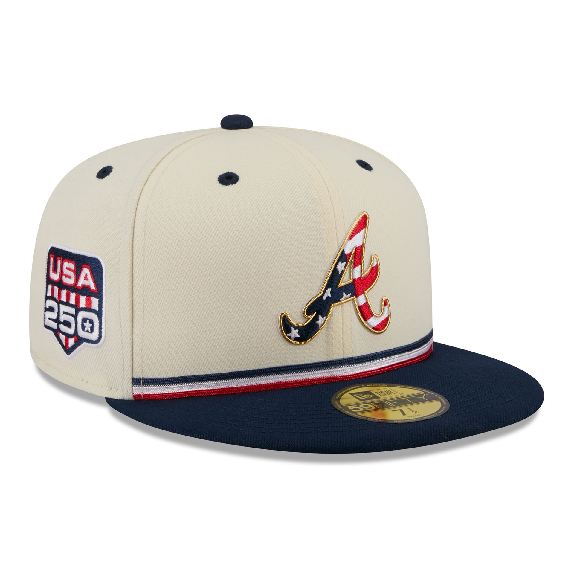 Atlanta Braves 2026 4th of July USA 250 59FIFTY Fitted MLB Cap