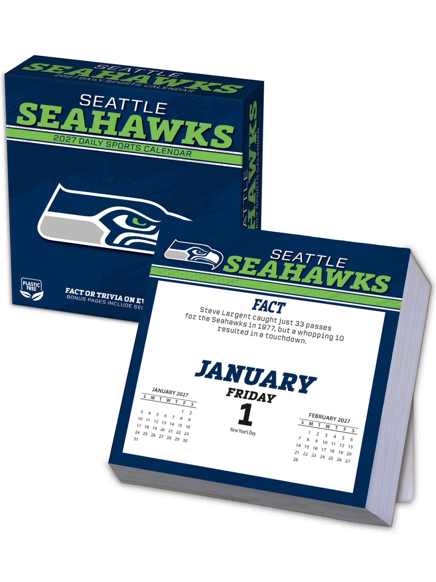 Seattle Seahawks 2027 NFL Desk Calendar
