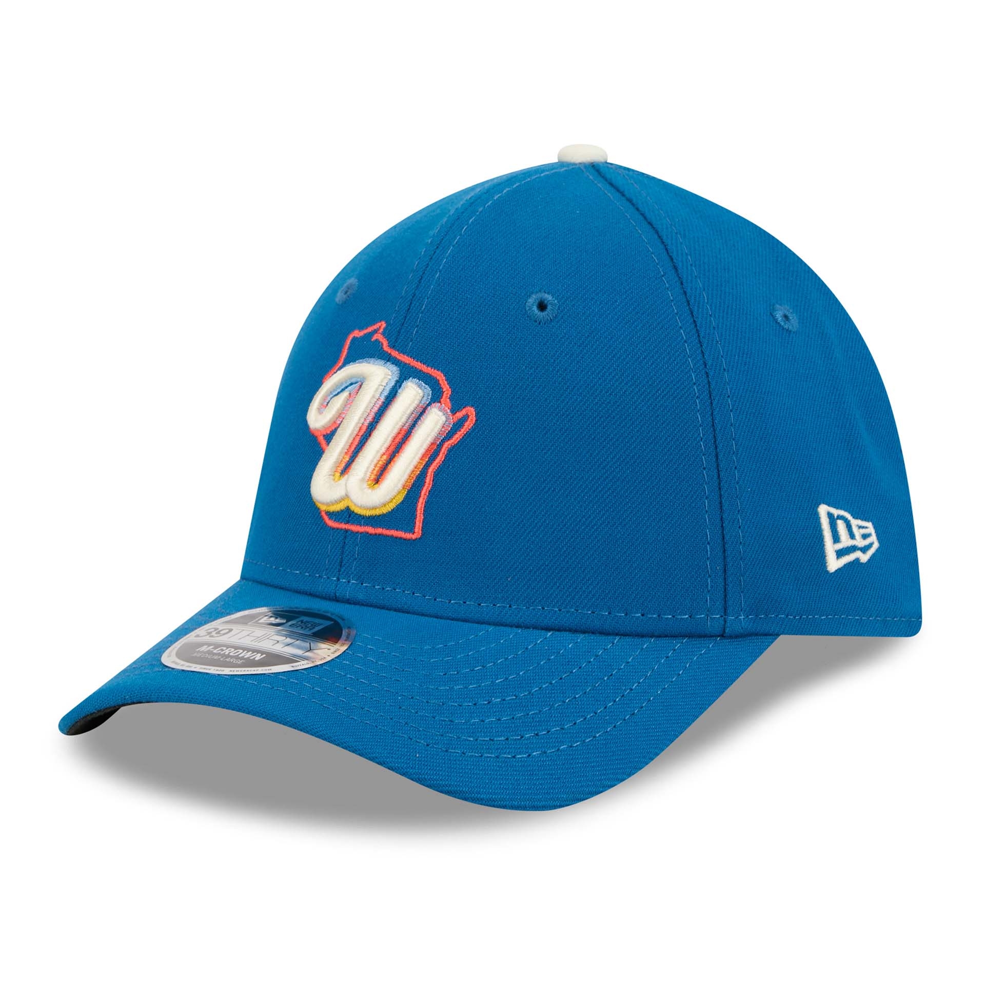 Milwaukee Brewers MLB City Connect 39THIRTY M-Crown Flex Cap Blau