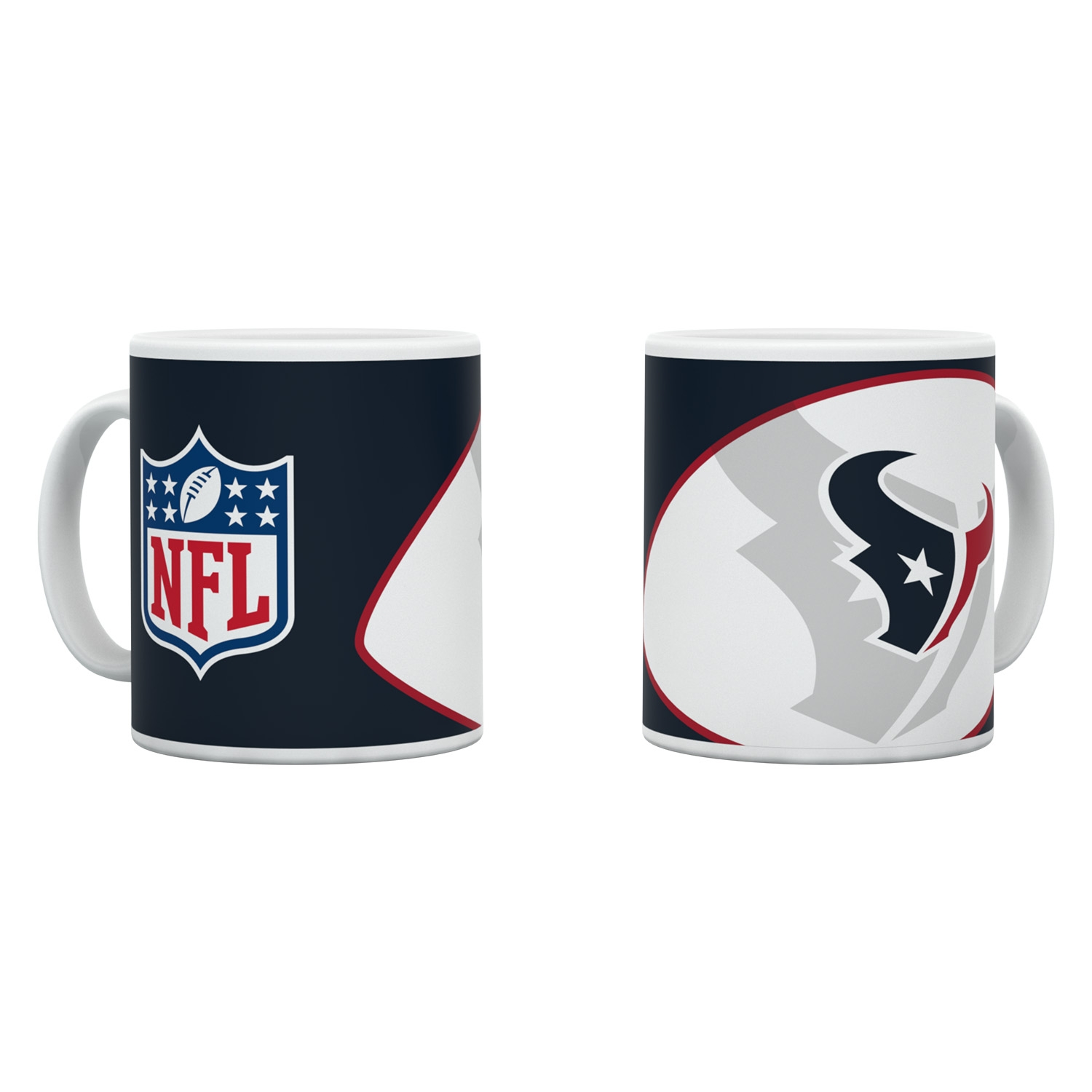 Houston Texans Shadow Logo & Shield NFL Mug (330 ml)