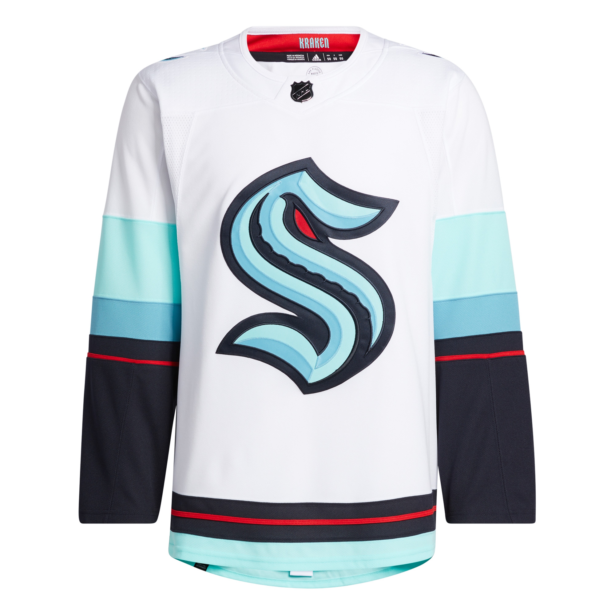 Seattle Kraken adidas Authentic Primegreen NHL Trikot Away Weiß