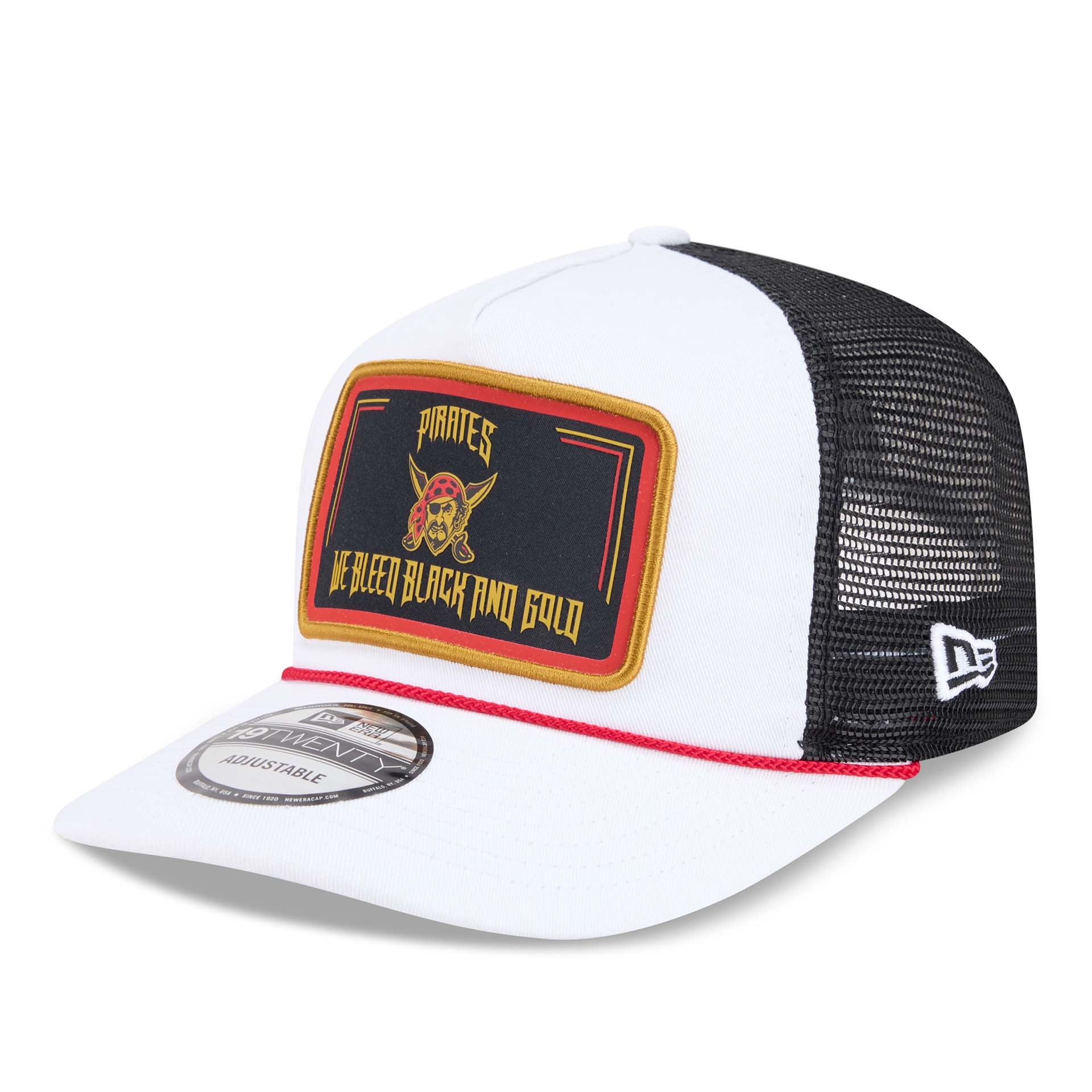 Pittsburgh Pirates 2026 MLB City Connect 19TWENTY Fan Pack Adjustable Trucker Cap Weiß