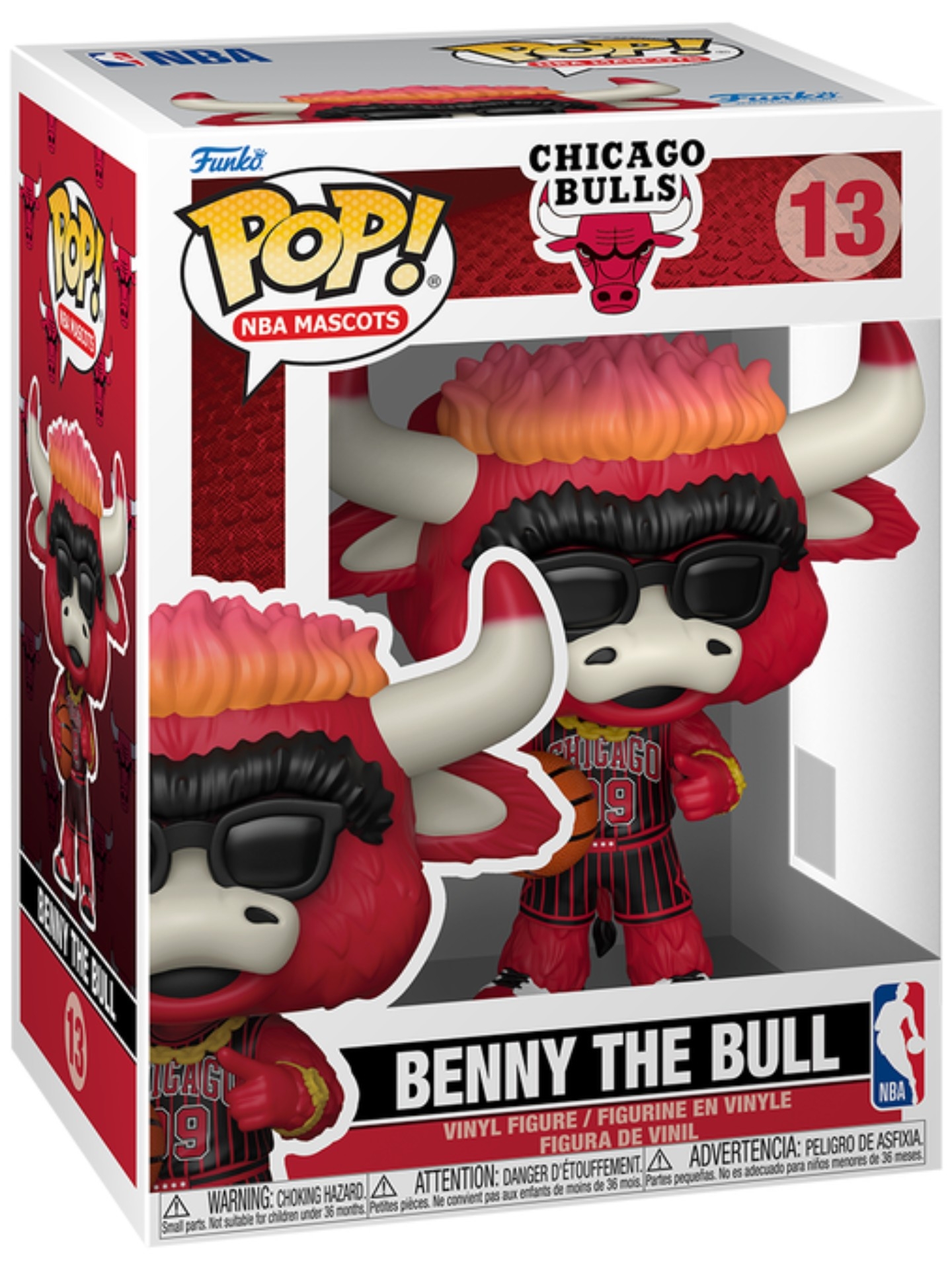 Funko POP! #13 Chicago Bulls Mascot Benny The Bull Vinyl NBA Figure