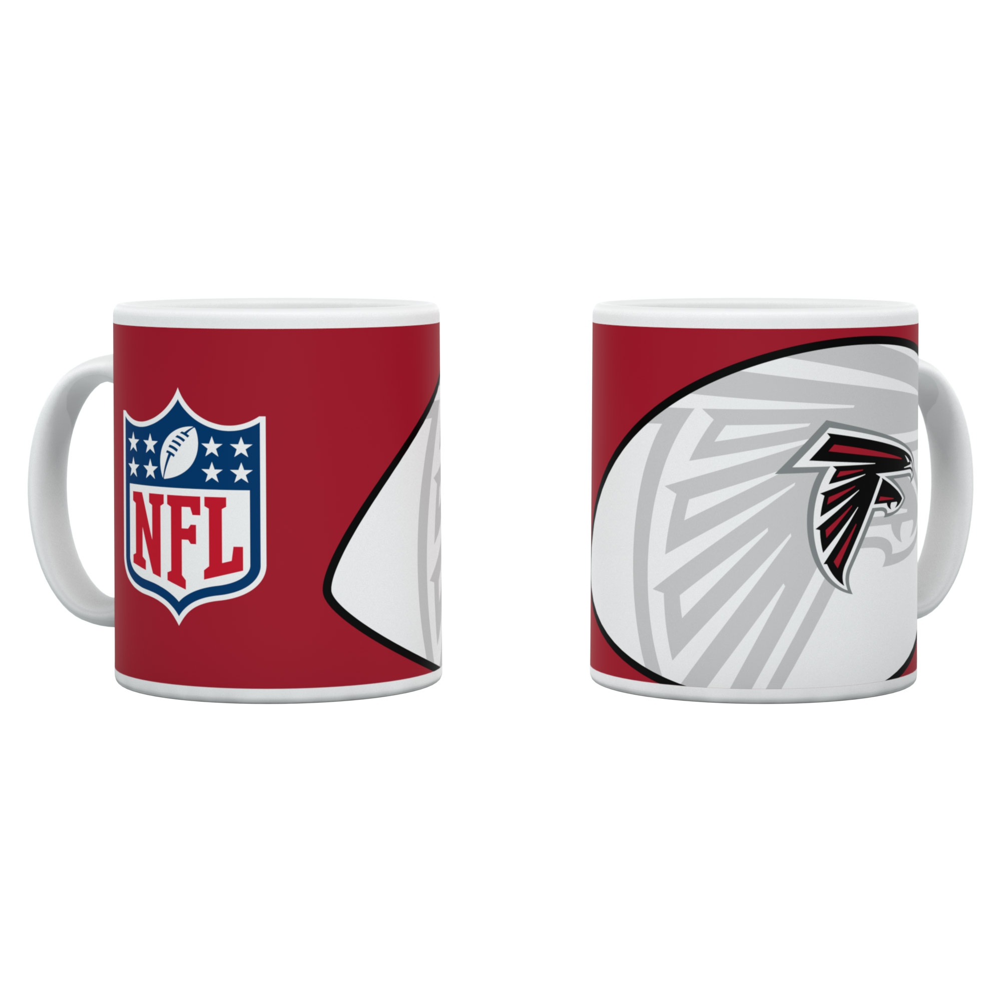 Atlanta Falcons Shadow Logo & Shield NFL Mug (330 ml)