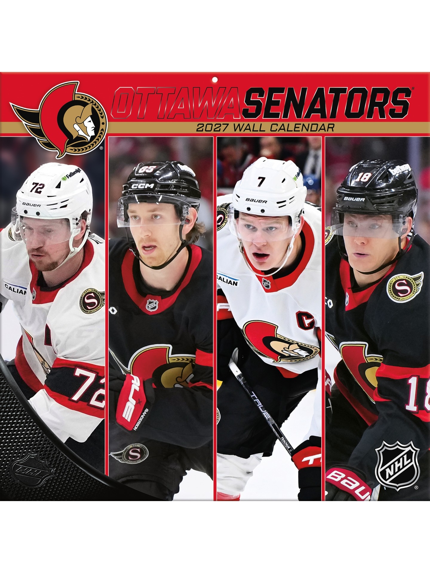 Ottawa Senators 2027 NHL Team Wandkalender