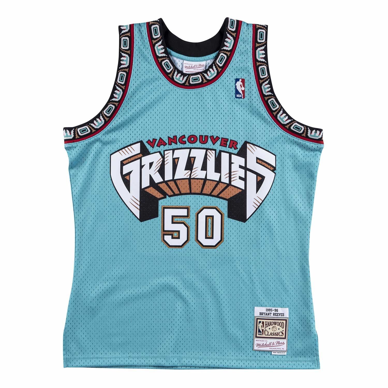 Bryant Reeves #50 Vancouver Grizzlies 1995-96 Swingman NBA Trikot