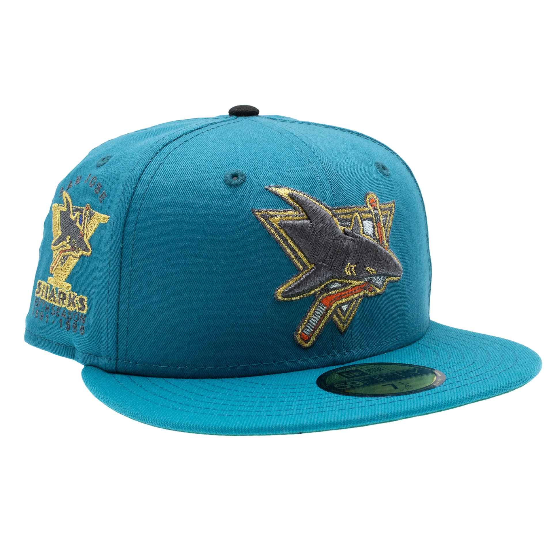 San Jose Sharks 5th Anniversary 59FIFTY Fitted NHL Cap Türkis