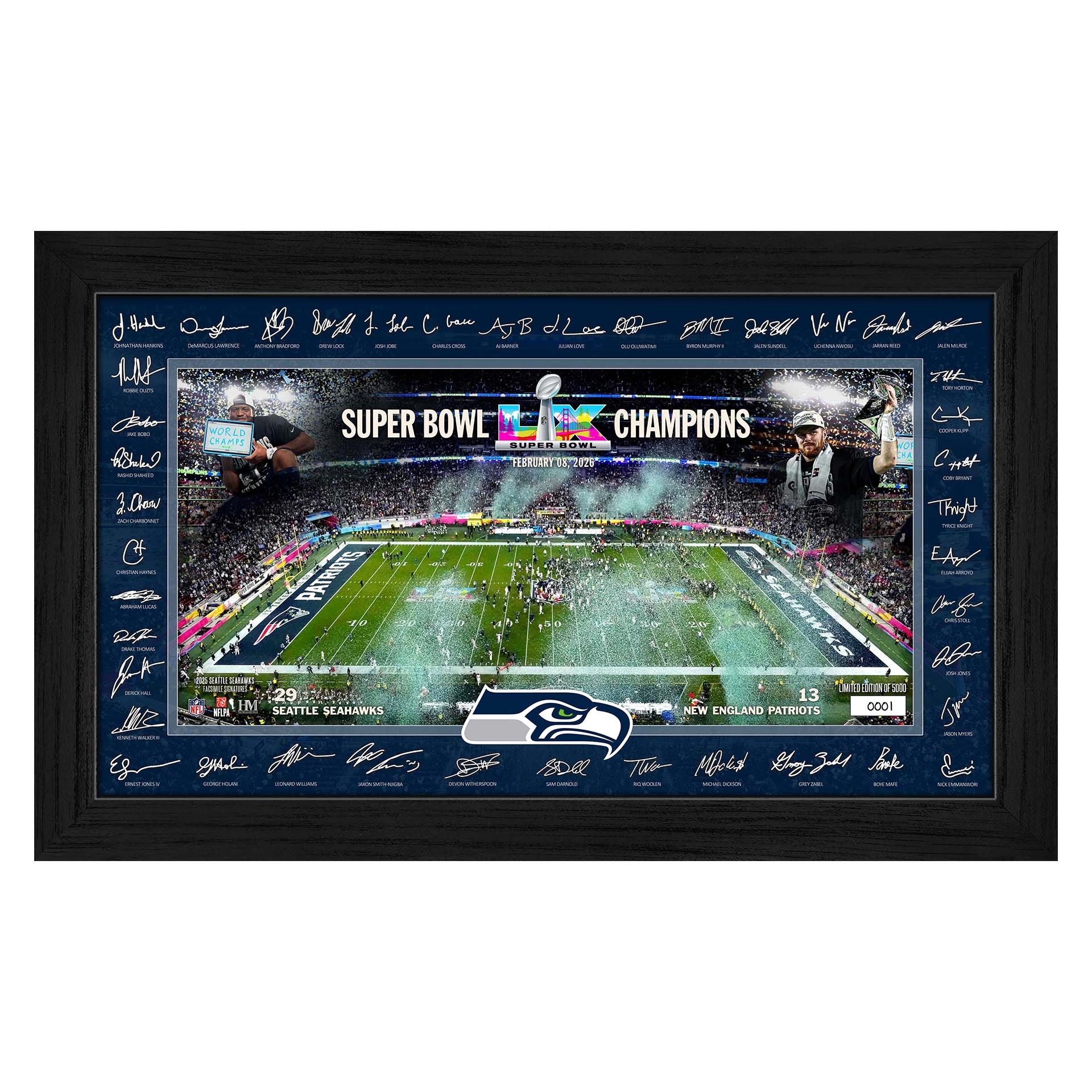 Seattle Seahawks Super Bowl LX Champions Signature Celebration NFL Bild